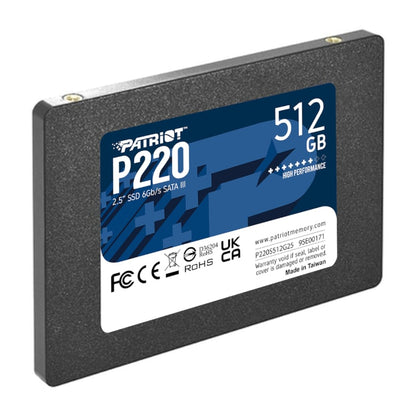 Patriot P220 2.5″ SATA III SSD - 512GB