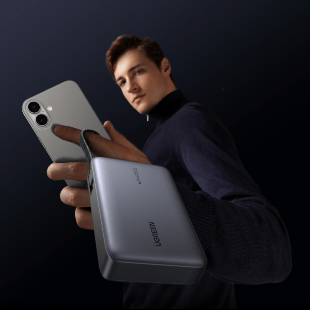 UGREEN 20000mAh 67W Nexode Power Bank with Built-in Cable
