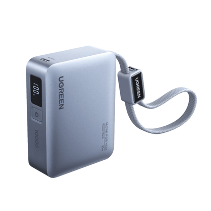 UGREEN Nexode 10000mAh 30W Power Bank with Built-in USB Type-C Cable