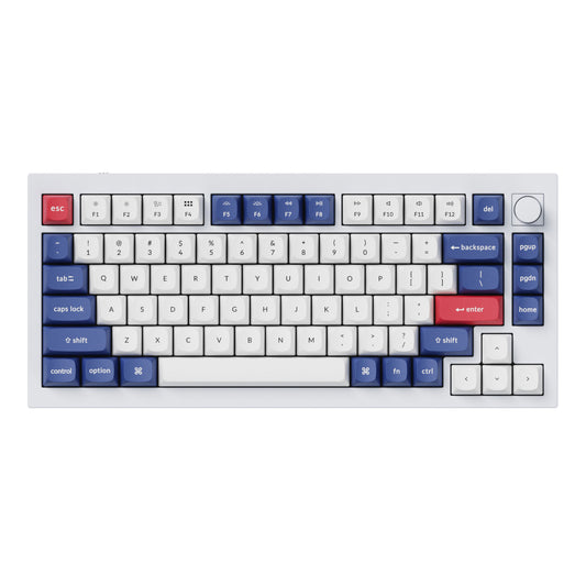 Keychron Double-Shot PBT OSA Keycap Set – Blue and White