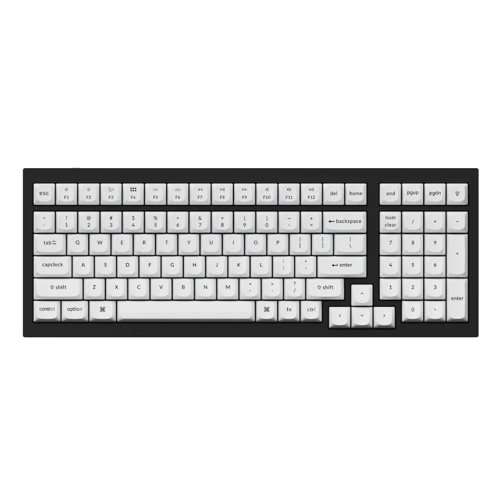 Keychron Double Shot PBT OSA Full Keycap Set – Black/White