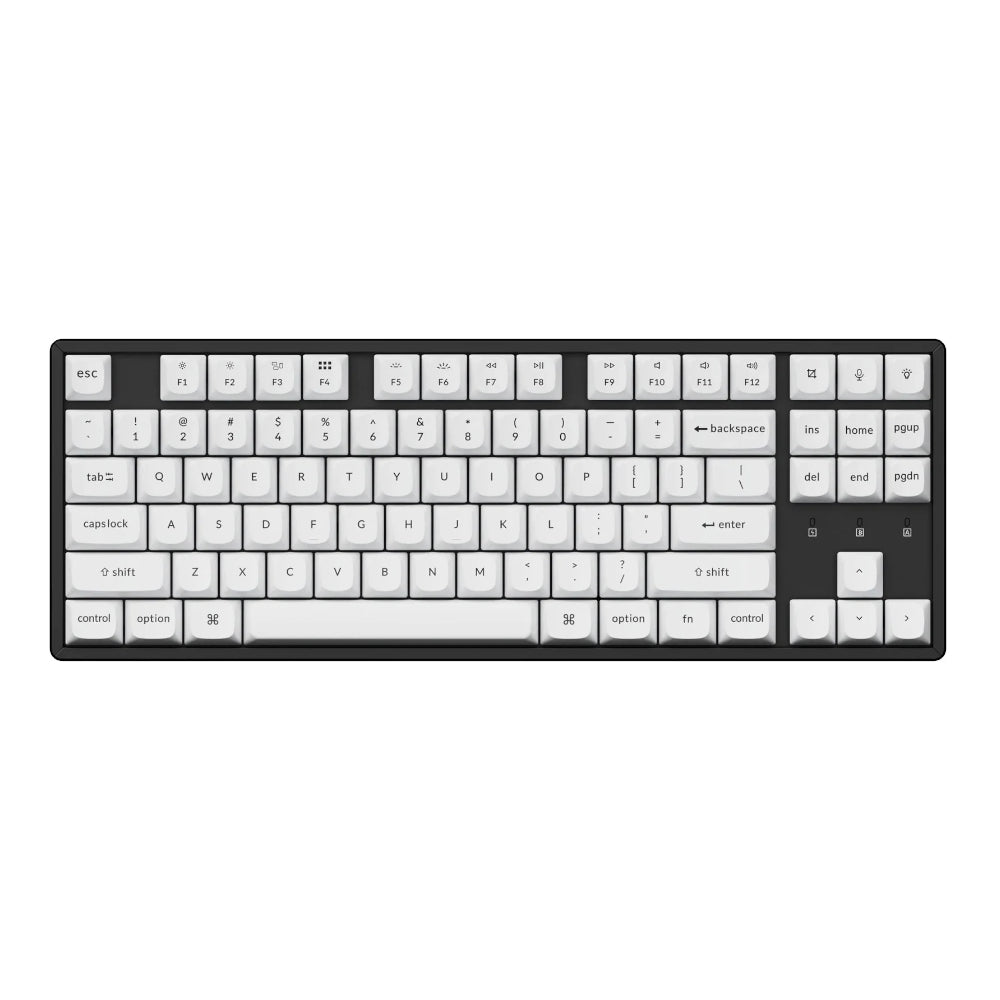 Keychron Double Shot PBT OSA Full Keycap Set – Black/White
