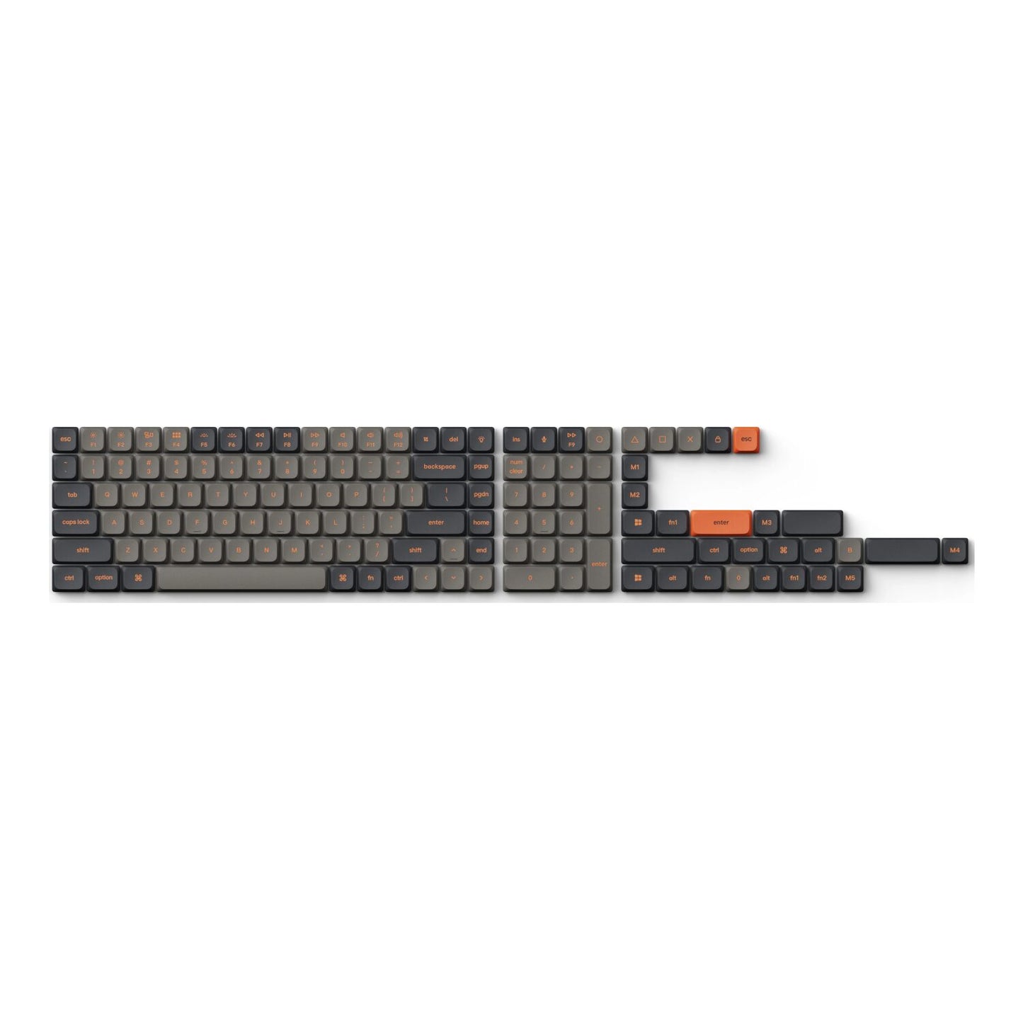Keychron PBT LSA Carbon Keycap Set V2 – Low Profile