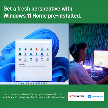 PCBuilder Ryzen 5 8600G WARDEN Windows 11 Gaming PC