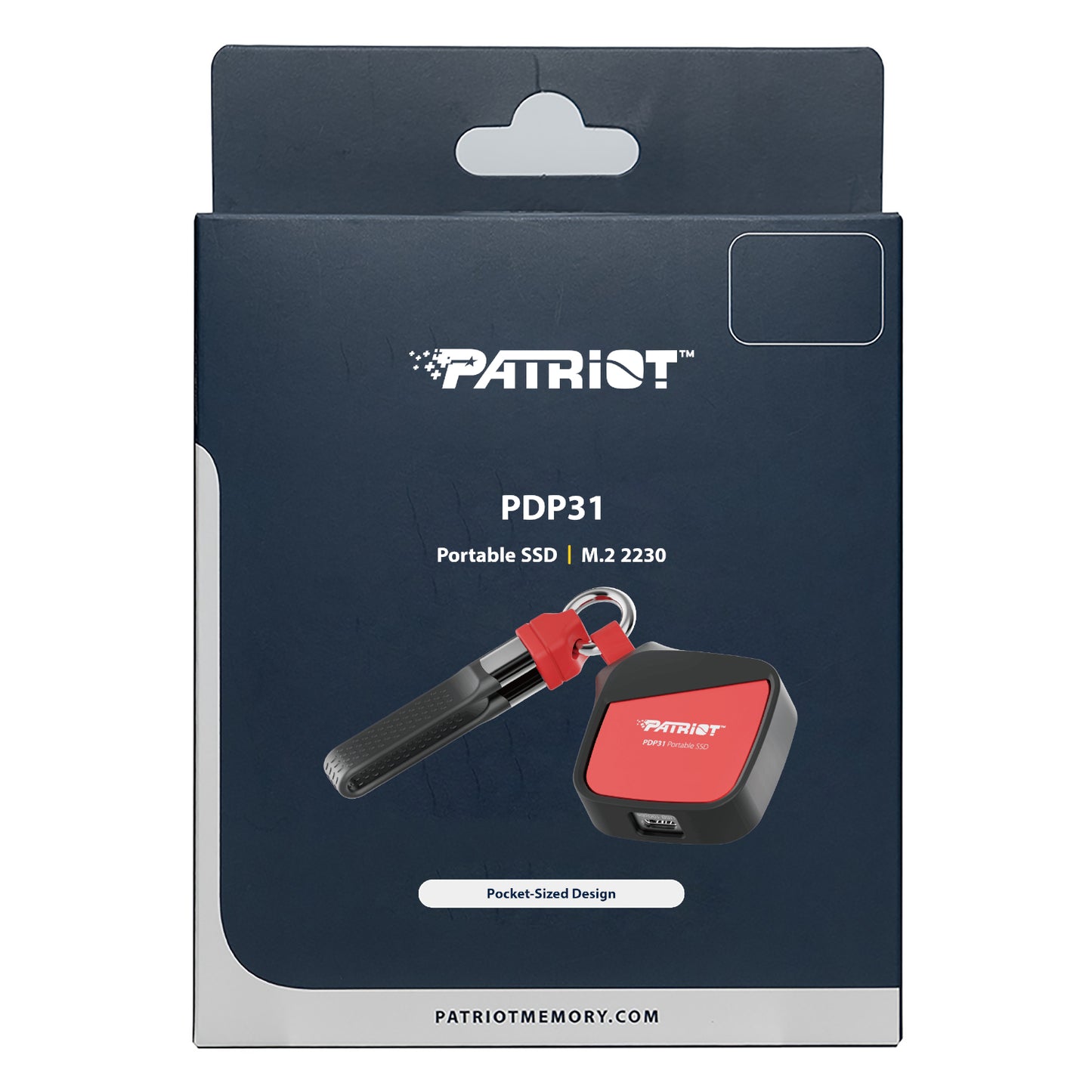 Patriot PDP31 2TB Type-C Portable SSD – Red / Black
