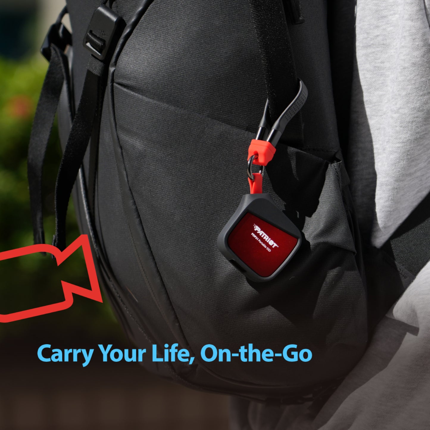 Patriot PDP31 2TB Type-C Portable SSD – Red / Black