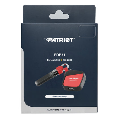 Patriot PDP31 500GB Type-C Portable SSD – Red / Black