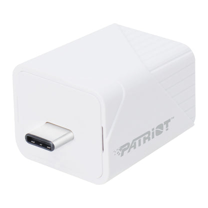 Patriot iLuxe Cube 128GB Type-C Smart Backup Solution – White