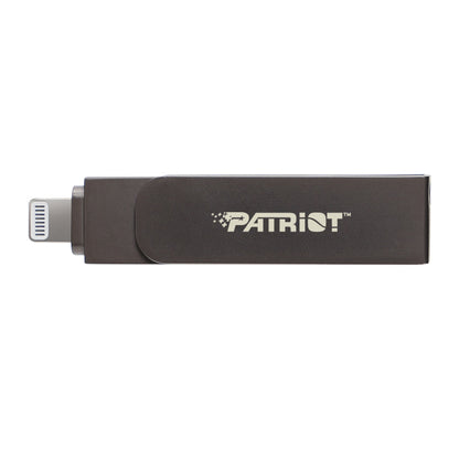 Patriot iLuxe Stick C 256GB USB 3.2 GEN 1 Type C + Lightning Flash Drive – Black