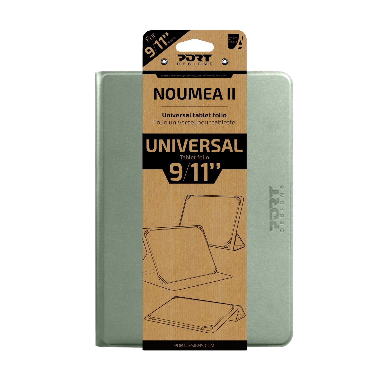 Port Designs Noumea II Universal 9/11″ Tablet Folio – Green