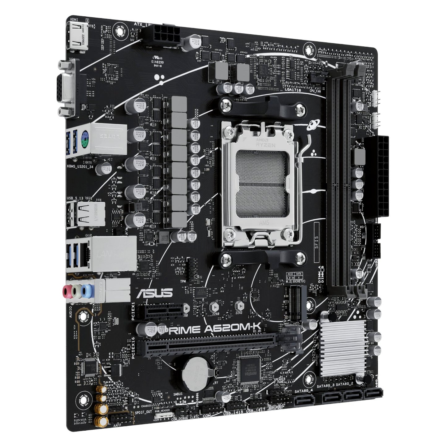 ASUS Prime A620M-K AM5 DDR5 M-ATX Motherboard
