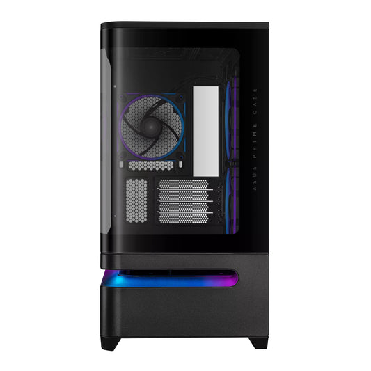 Asus Prime AP202 ARGB Curved Tempered Glass Micro-ATX Chassis – Black