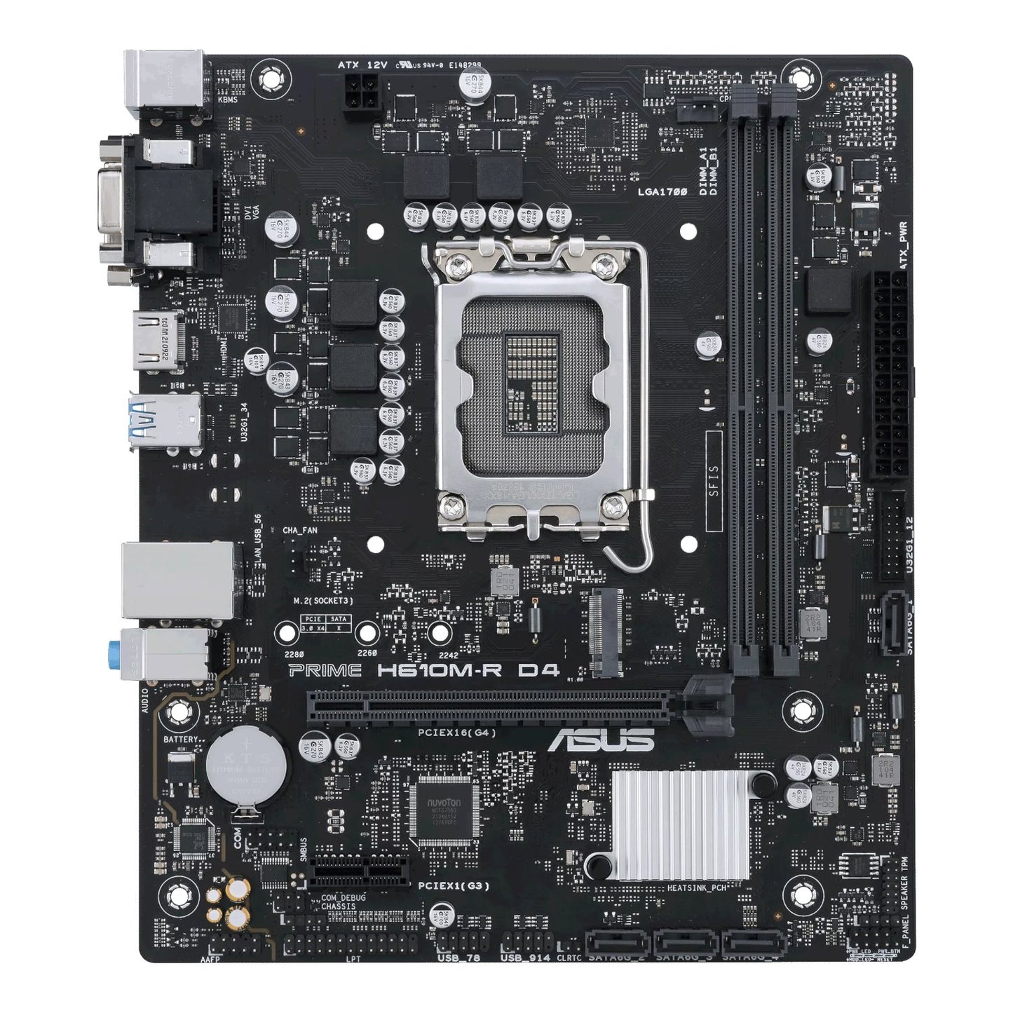 ASUS PRIME H610M-R D4 LGA 1700 M-ATX Gaming Motherboard