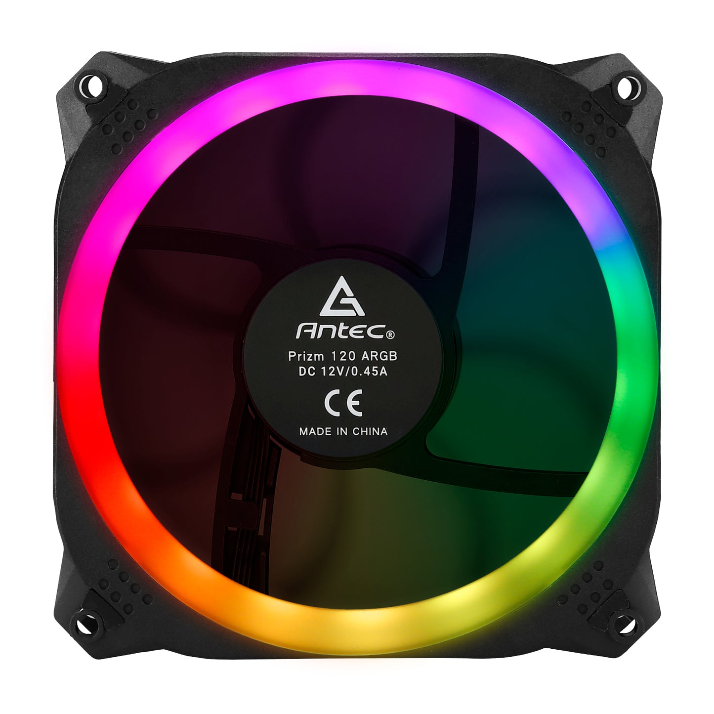 Antec Prizm 120 ARGB Case Fan 5 Pack + Controller – Black