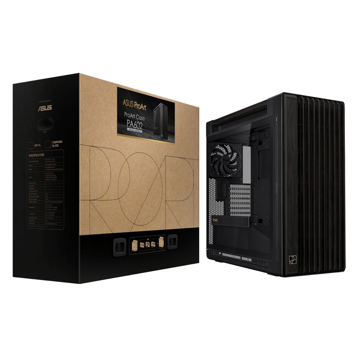 Asus ProArt PA602 Wood Edition Mid Tower ATX Chassis