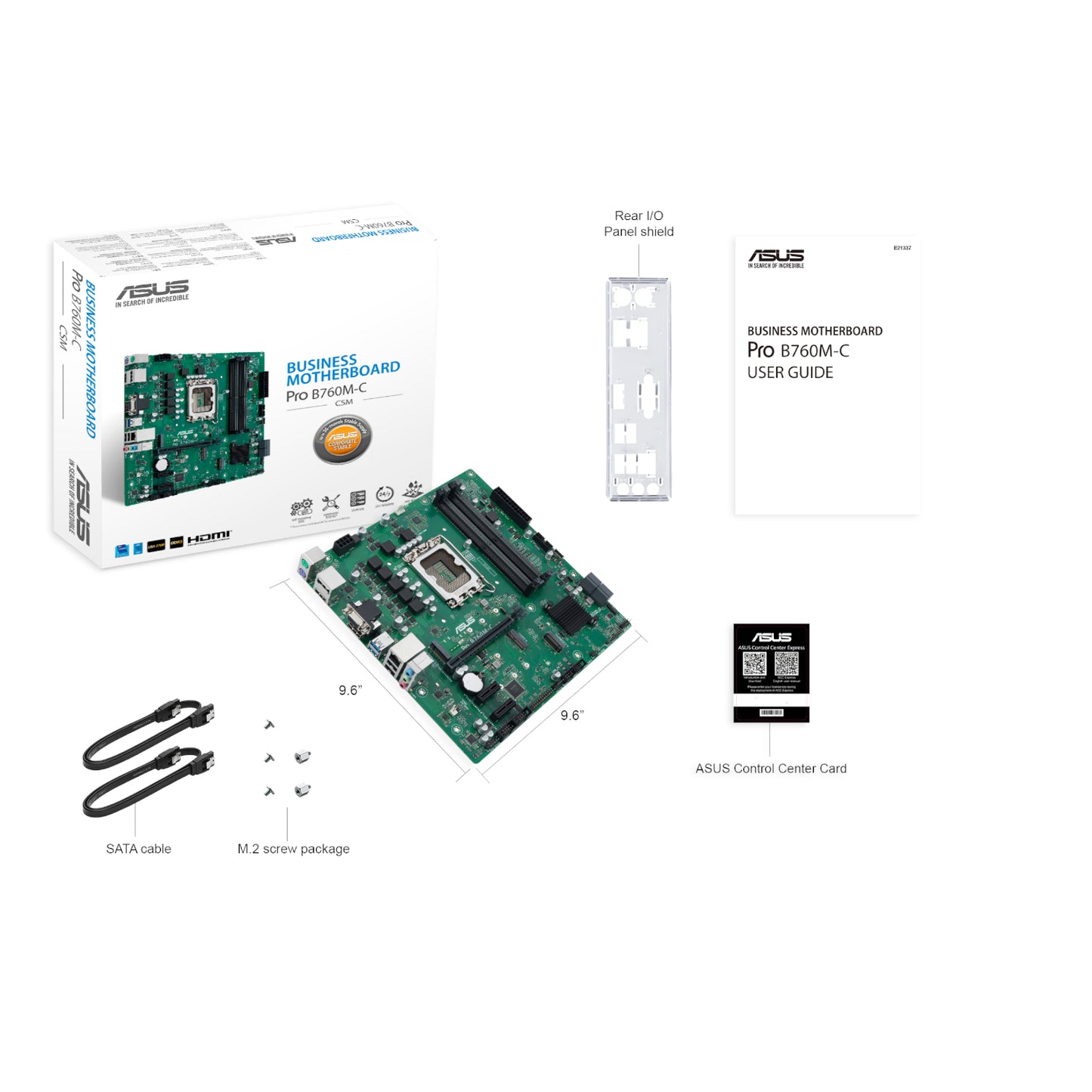 ASUS PRO B760M C CSM LGA 1700 M-ATX Motherboard
