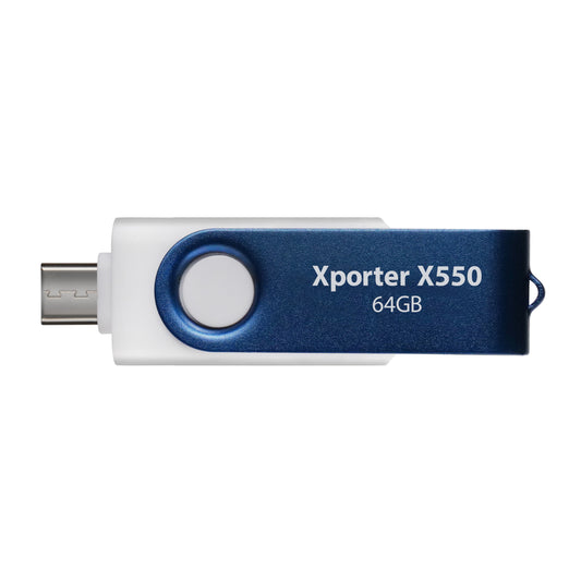 Patriot Xporter X550 64GB USB3.2 Swing Type A to Type-C Flash Drive