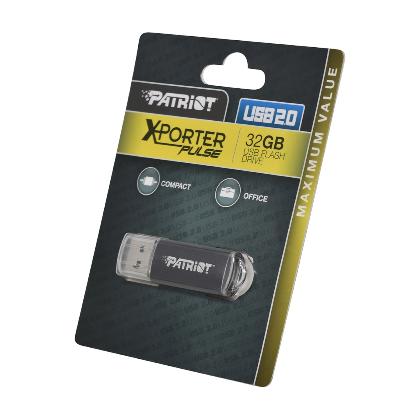 Patriot Xporter 32GB USB2.0 Flash Drive – Black