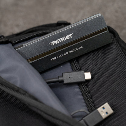 Patriot TXD PCIe M.2 2280 USB 3.2 Gen2 SSD Enclosure – Grey