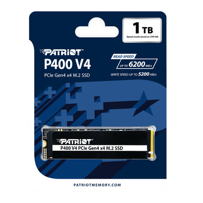 Patriot P400 V4 PCIe Gen4 x4 M.2 NVMe SSD - 1TB