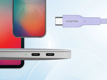 Canyon USB-C to USB-C 60W 1M - Purple
