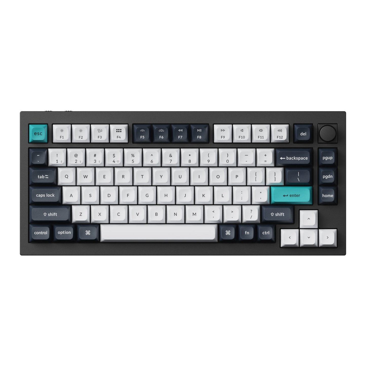 Keychron Q1 Max QMK/VIA RGB Wireless Mechanical Keyboard - Gateron BANANA Switches