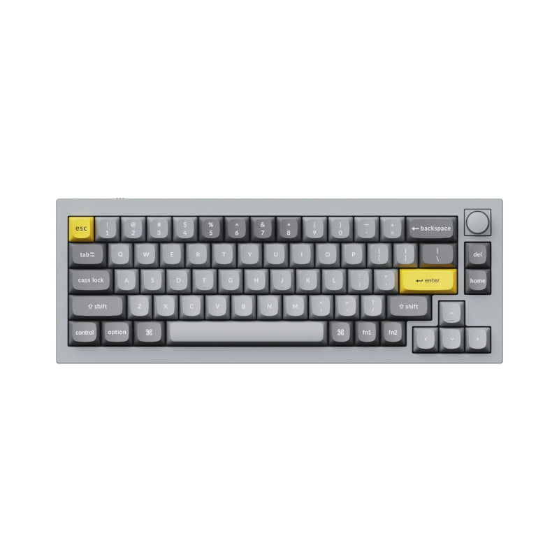 Keychron Q2 65% Red G Pro Switches Aluminium RGB Wired Keyboard – Grey