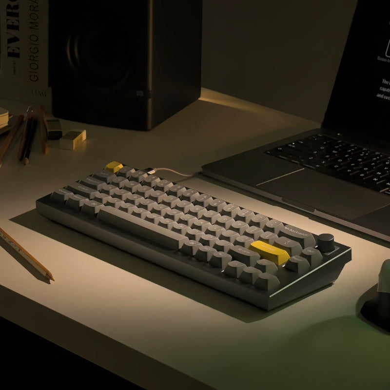 Keychron Q2 65% Red G Pro Switches Aluminium RGB Wired Keyboard – Grey