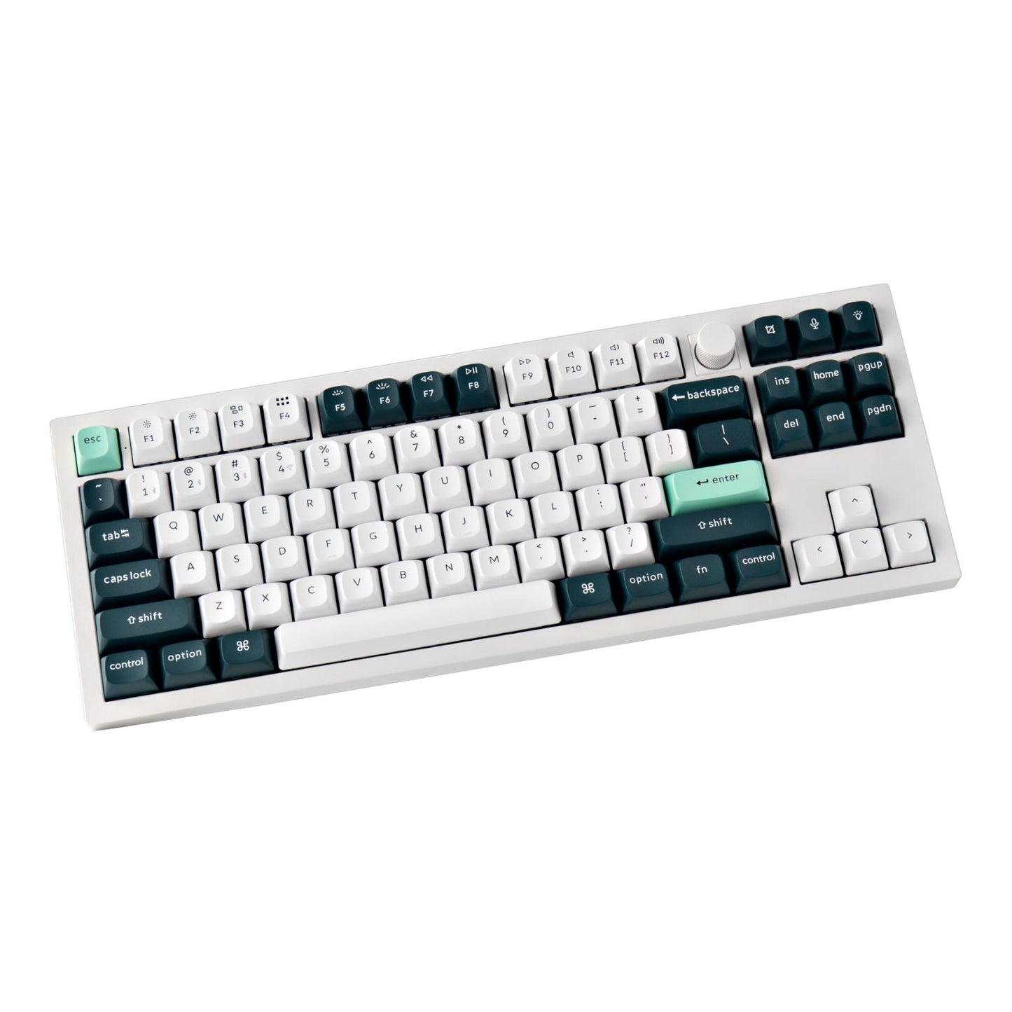 Keychron Q3 HE QMK Wireless 80% Mechanical Keyboard – Shell White, Nebula Switch