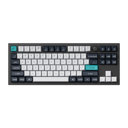 Keychron Q3 Max QMK/VIA Wireless 80% Mechanical Keyboard – Carbon Black, Banana Switch