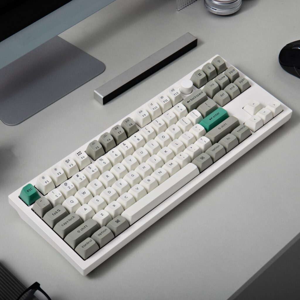 Keychron Q3 Max 80% Full Assembled Knob Red Switch Hot-Swap Gateron Jupiter RGB Wireless Keyboard – Shell White