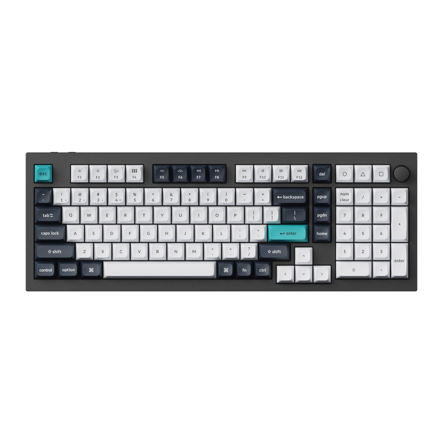Keychron Q5 Max QMK/VIA Wireless Mechanical Keyboard – Carbon Black, Banana Switches