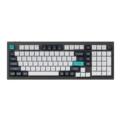Keychron Q5 Max QMK/VIA Wireless Mechanical Keyboard – Carbon Black, Banana Switches