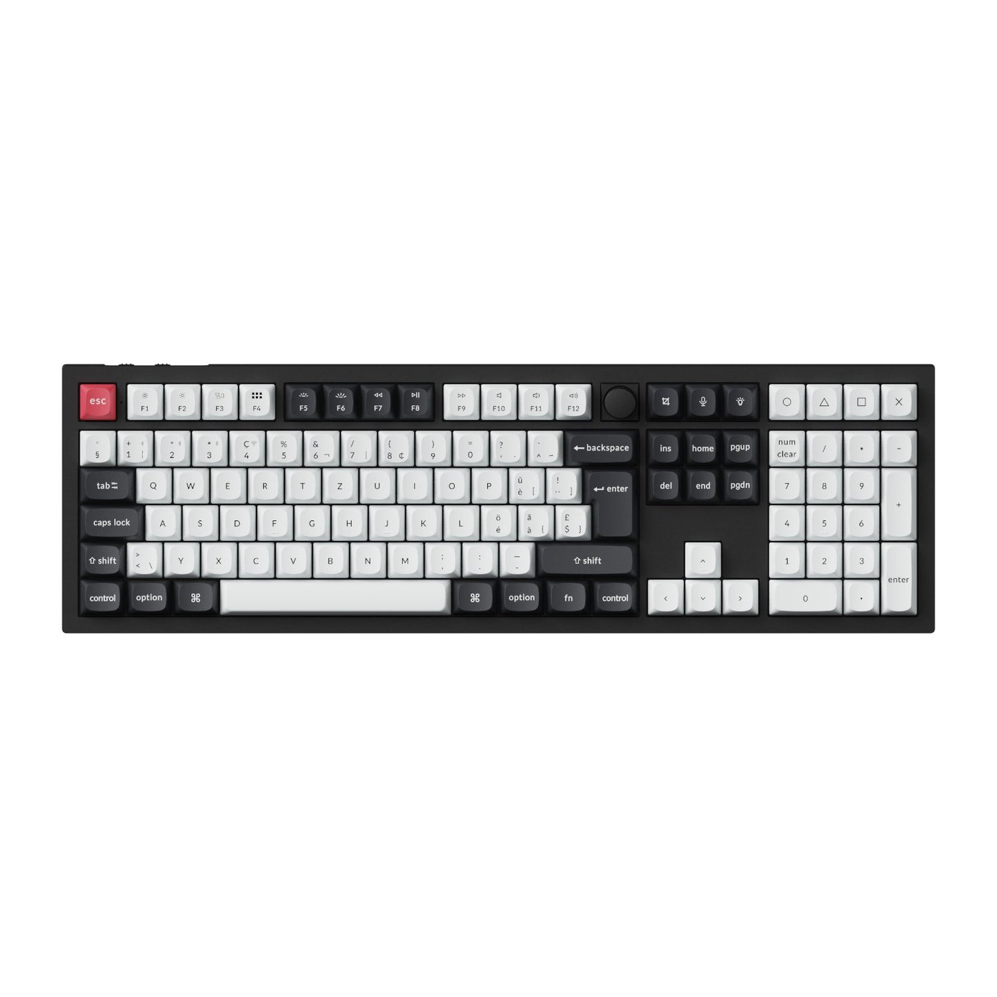 Keychron Q6 HE QMK Wireless Custom Mechanical Keyboard - Carbon Black, Nebula Switch