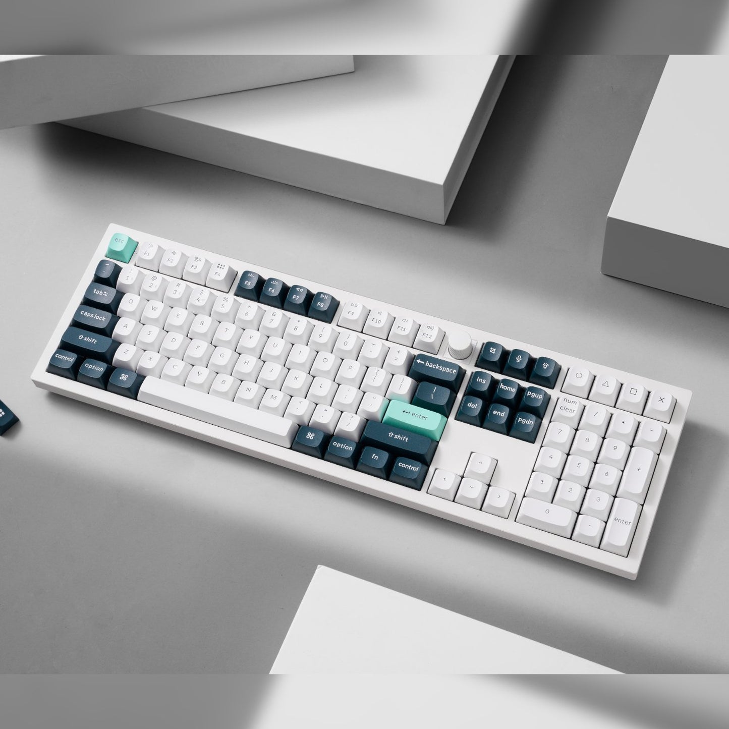 Keychron Q6 HE QMK Wireless Custom Mechanical Keyboard - Shell White, Nebula Switch