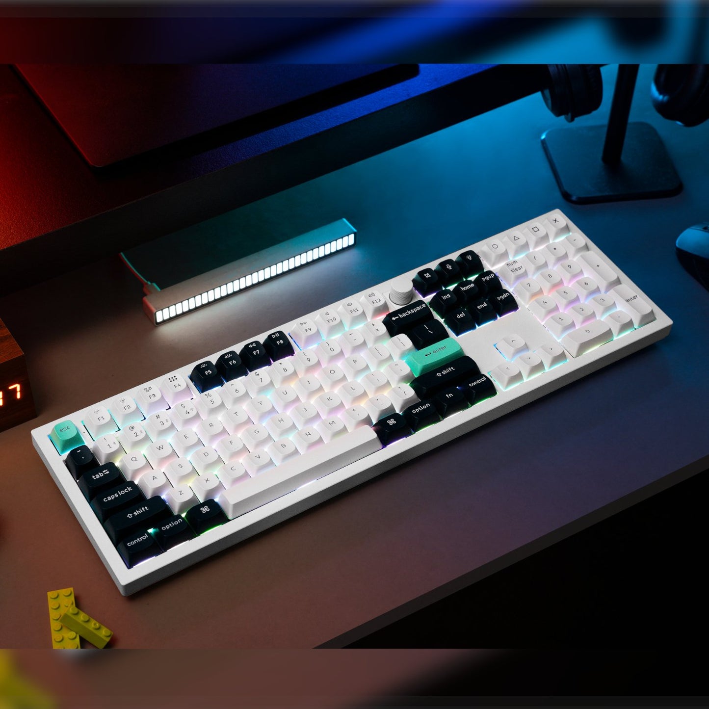 Keychron Q6 HE QMK Wireless Custom Mechanical Keyboard - Shell White, Nebula Switch