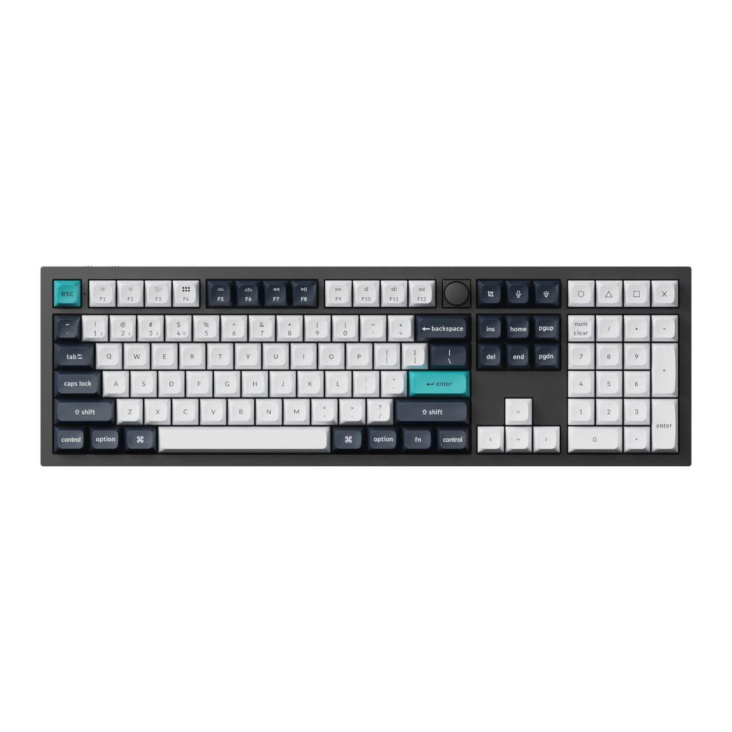 Keychron Q6 Max 100% Full Assembled Knob Red Switch Hot-Swap Gateron Jupiter RGB Wireless Keyboard – Black