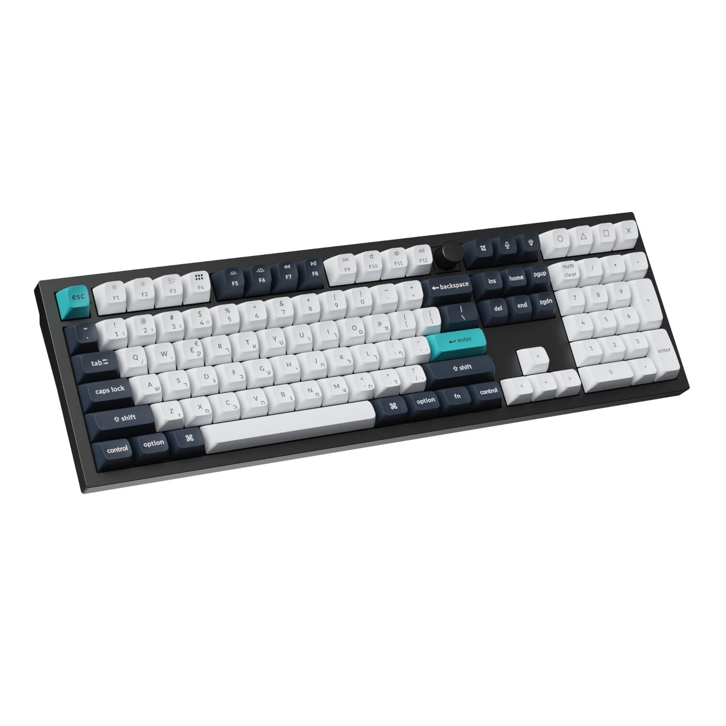 Keychron Q6 Max 100% Full Assembled Knob Red Switch Hot-Swap Gateron Jupiter RGB Wireless Keyboard – Black