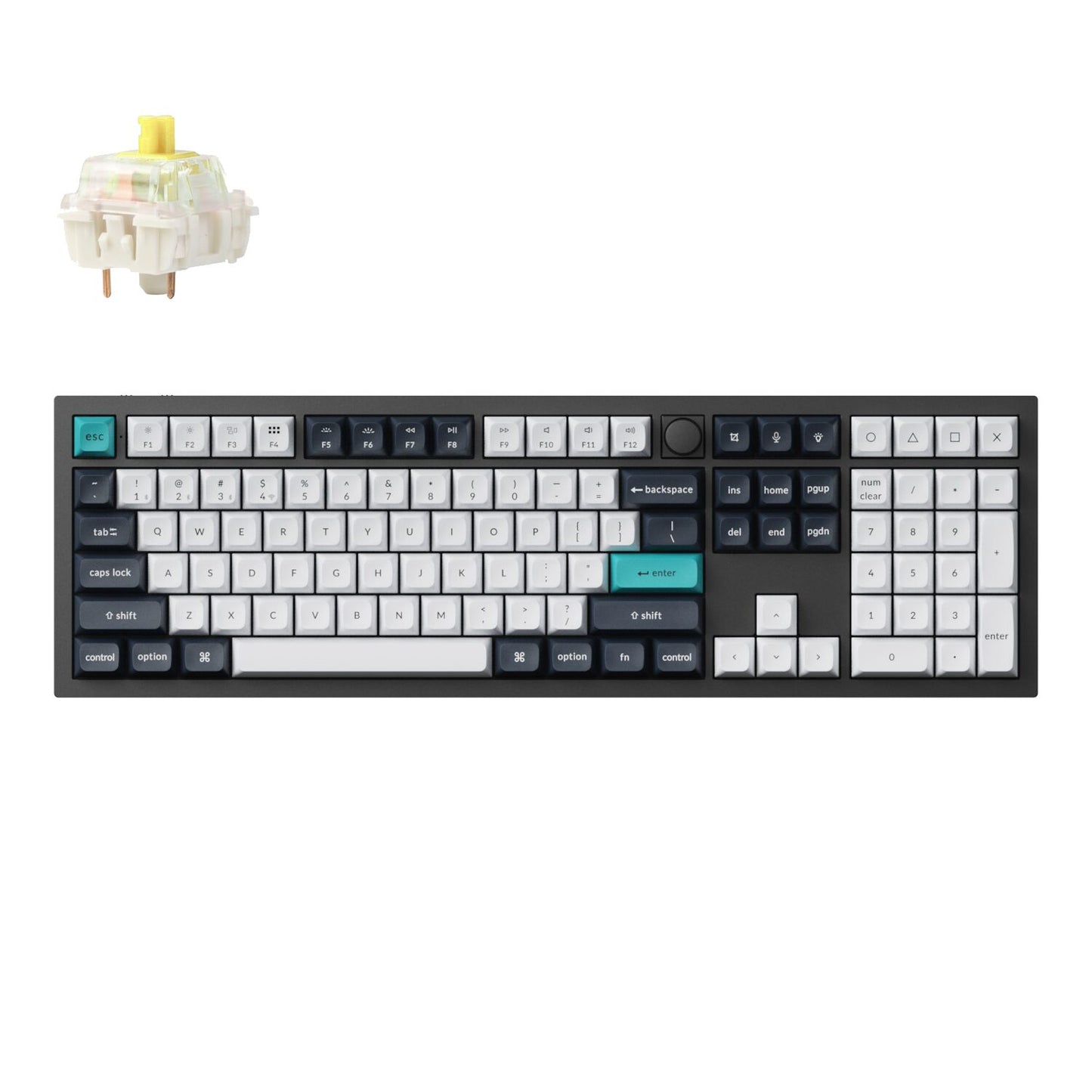 Keychron Q6 Max QMK/VIA Wireless Mechanical Keyboard - Gateron Jupiter Banana