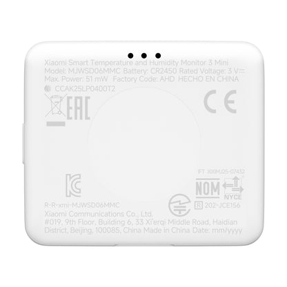 Xiaomi Smart Temperature and Humidity Monitor 3 Mini