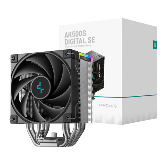 DeepCool AK500S Digital 120mm Air CPU Cooler – Black