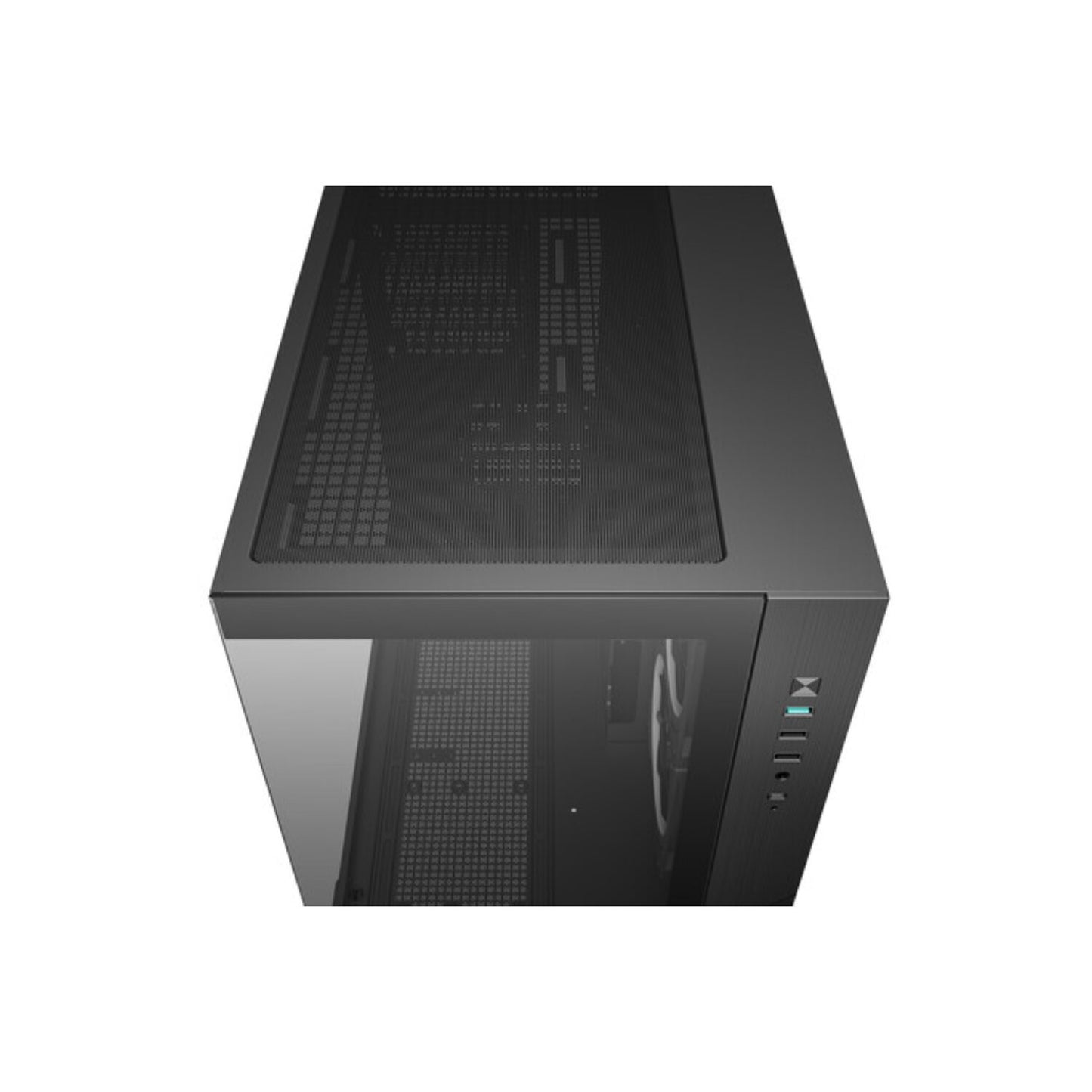Deepcool CG330 3F Panoramic Dual-Chamber Micro-ATX Gaming Chassis – Black