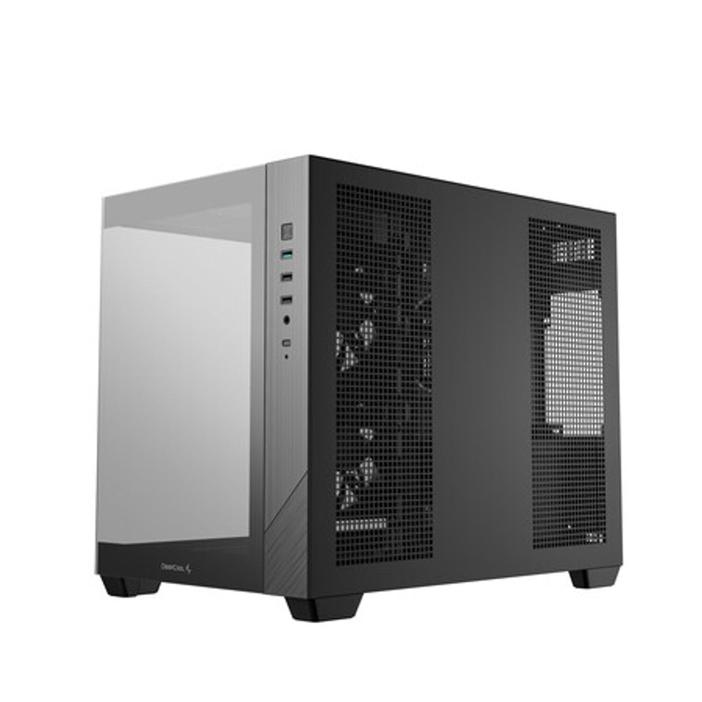 Deepcool CG330 3F Panoramic Dual-Chamber Micro-ATX Gaming Chassis – Black