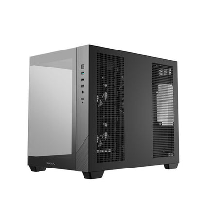 Deepcool CG330 3F Panoramic Dual-Chamber Micro-ATX Gaming Chassis – Black