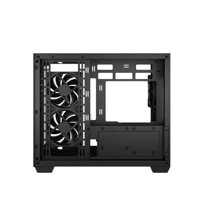 Deepcool CG330 3F Panoramic Dual-Chamber Micro-ATX Gaming Chassis – Black