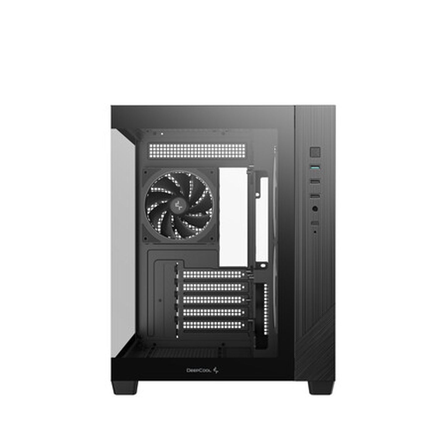 Deepcool CG330 3F Panoramic Dual-Chamber Micro-ATX Gaming Chassis – Black