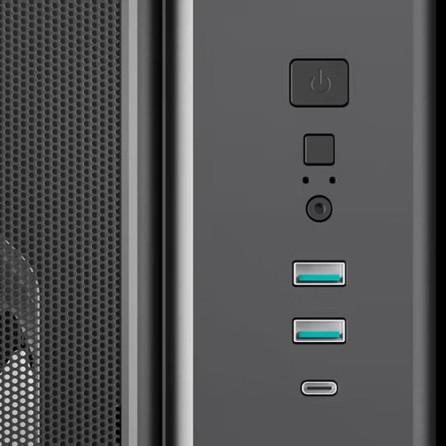 DeepCool CG590 Mesh 2F ATX ARGB Gaming Chassis – Black