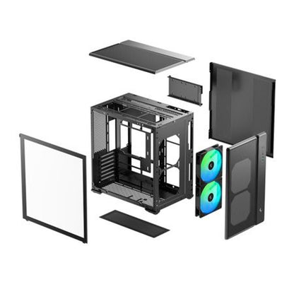 DeepCool CG590 Mesh 2F ATX ARGB Gaming Chassis – Black