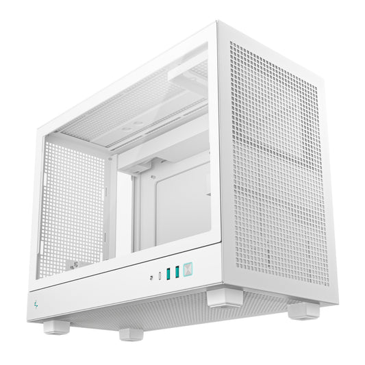 DeepCool CH160 PLUS Micro-ATX Chassis – White