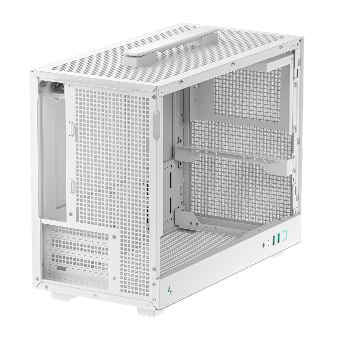 DeepCool CH160 PLUS Micro-ATX Chassis – White